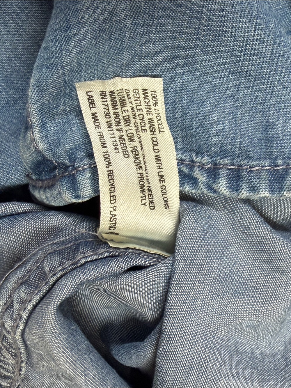 Merona Light Blue Denim Button-Down Shirt - Picture 3 of 3